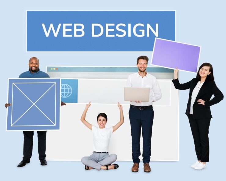 happy-diverse-people-holding-wed-design-board_53876-65667